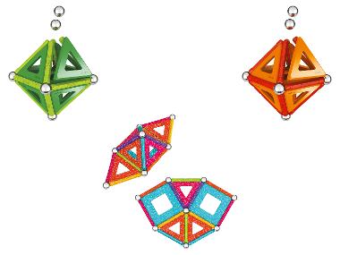 Geomag Panneaux Classique / Paillettes, 35 pièces.