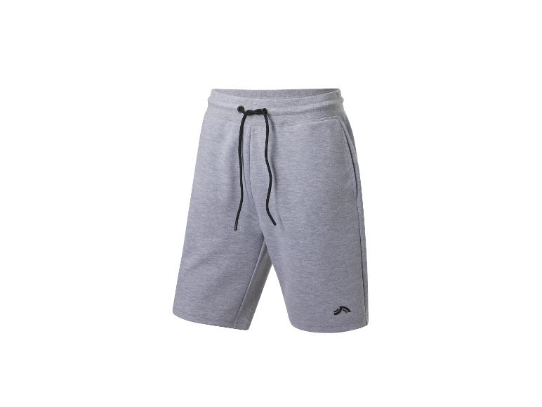 Shorts de sport gris chiné.