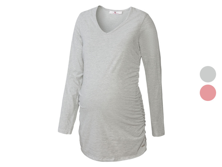 Ga naar volledige schermweergave: bellybutton Zwangerschapsshirt met lange mouwen - afbeelding 1