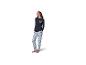 Pyjama femme avec imprimé Stitch en bleu et noir.