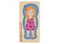 Puzzle en bois anatomique d'une fille en couches