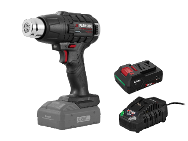 Pistolet à air chaud sans fil 20 V PARKSIDE PERFORMANCE® PPHLGA20 avec batterie et chargeur
