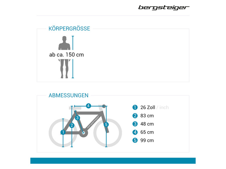 Ga naar volledige schermweergave: Bergsteiger Mountainbike »Makalu«, 26" - afbeelding 39