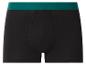 Zwarte boxershort met groene tailleband.