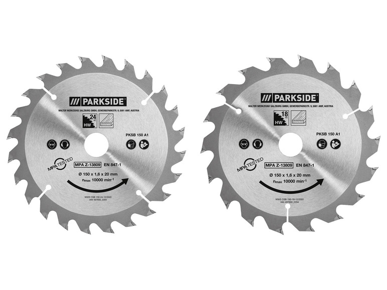 Ga naar volledige schermweergave: Cirkelzaagblad 150 x 1,6 x 20 mm PARKSIDE® - afbeelding 1