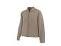 Heren beige jas met rits en kraag.