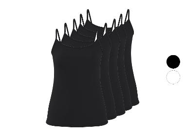 esmara® Tops côtelés pour femmes, 5 pièces