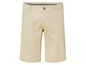 Beige korte broek met knoop