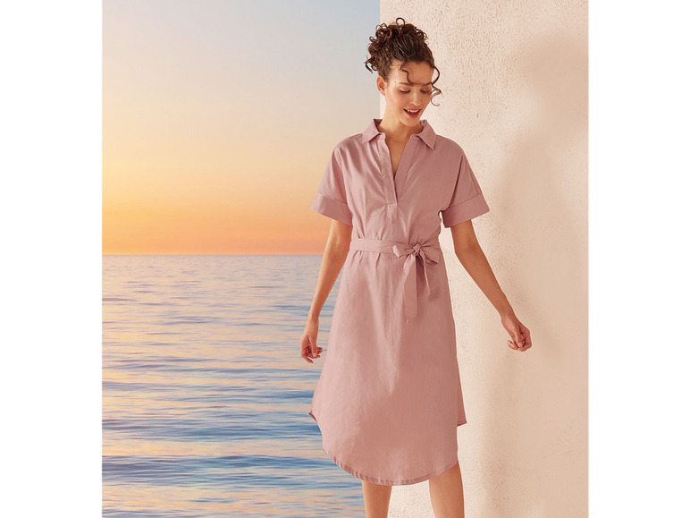 Ga naar volledige schermweergave: esmara® Midi-jurk van een linnenmix - afbeelding 3