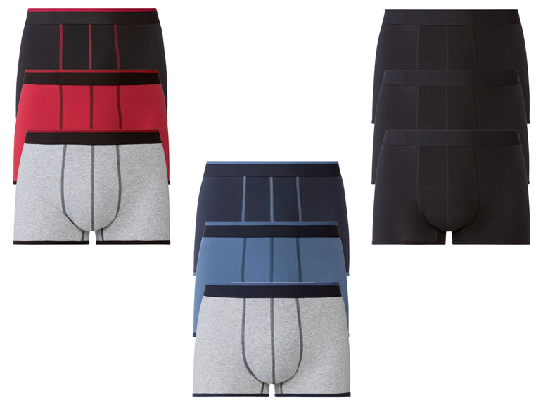 Ga naar volledige schermweergave: LIVERGY® Set van 3 boxershorts van een katoenmix - afbeelding 1