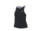 Débardeur noir pour femme avec liseré blanc et logo