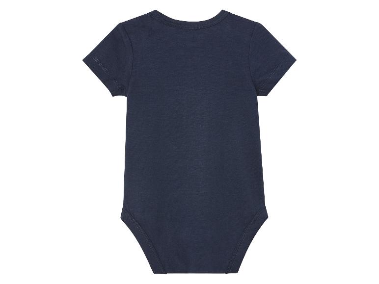 Donkerblauw baby romperpakje.