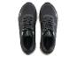 Chaussures de course CRIVIT noires avec lacets et détails vert menthe