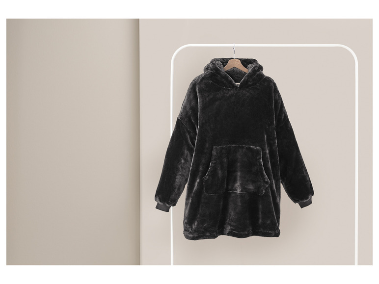 Ga naar volledige schermweergave: Pluchen oversized trui - afbeelding 10