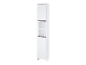 Armoire blanche haute avec étagères et portes