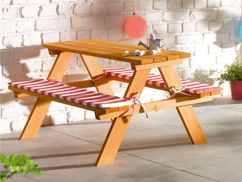Ga naar volledige schermweergave: LIVARNO home Houten picknicktafel voor kinderen - afbeelding 5