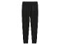 Pantalon de jogging en polaire noir avec taille élastique et poche arrière.
