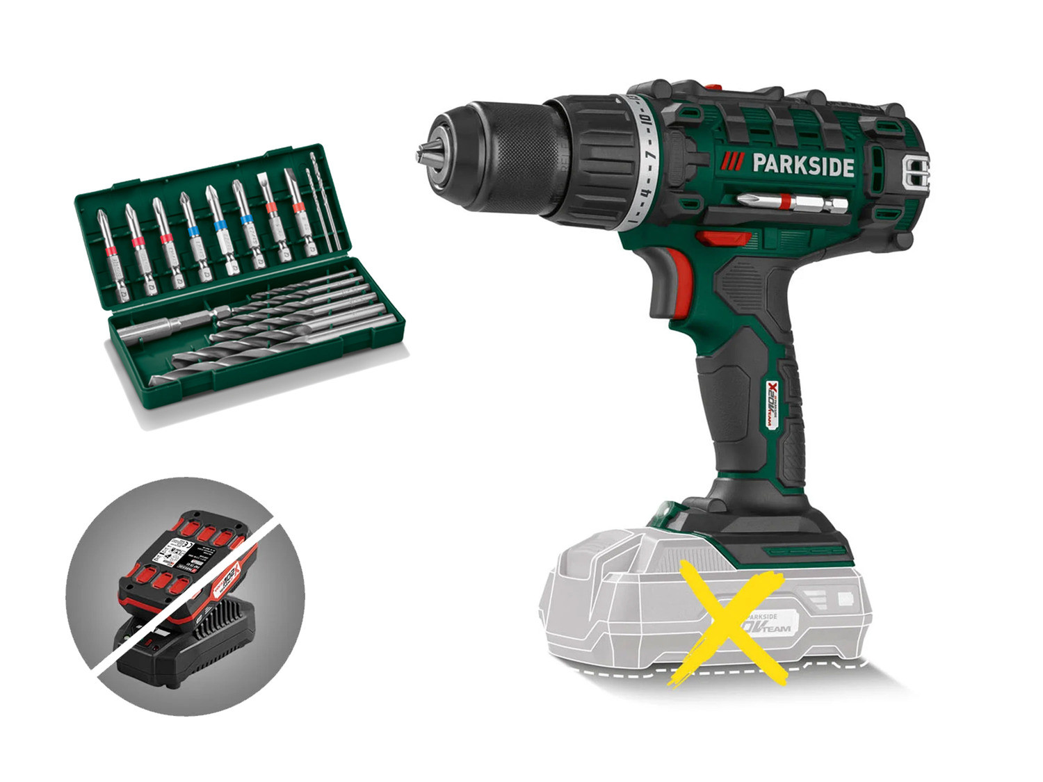 stuiten op middernacht stijl PARKSIDE® Accuschroefboormachine »PABS 20-Li E6«, 20 V