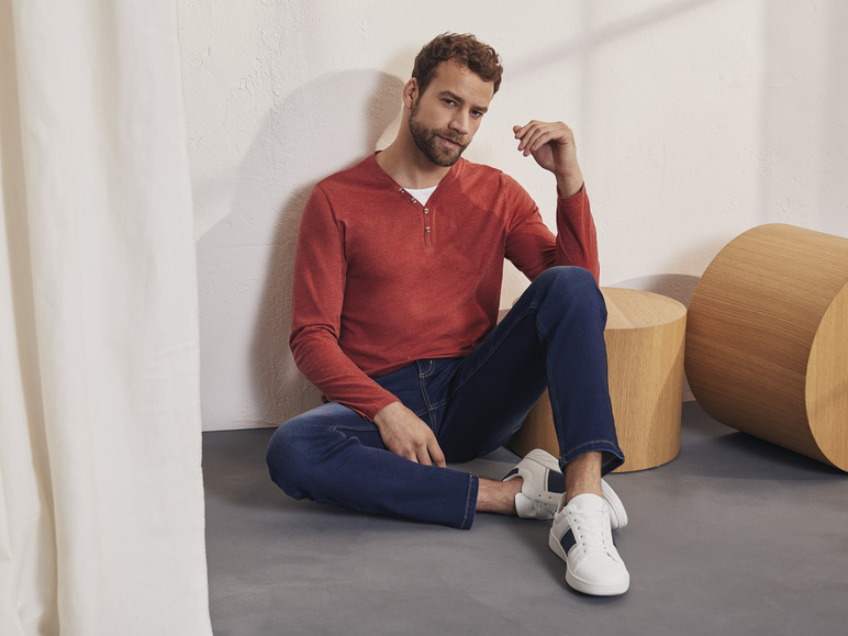 Aller en mode plein écran LIVERGY® Jean slim fit sweat denim en un mélange de coton - Photo 7