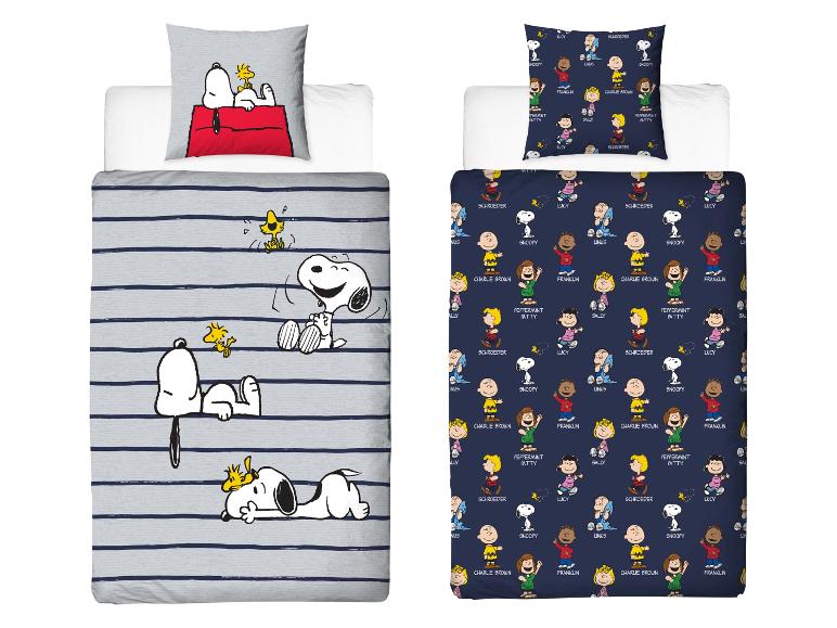 Snoopy Beddengoed Set, Dekbedovertrek En Kussenslopen Zachte Microvezel Met Ritssluiting Geanimeerde Karakters Patroon D Voor Kinderen En Volwassenen 135 200 Cm