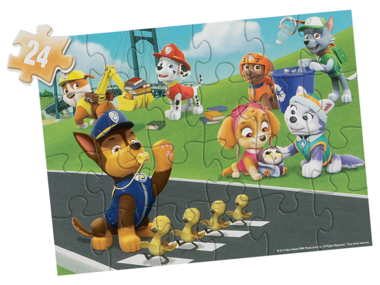 Ga naar volledige schermweergave: Spinmaster 3-in-1 houten puzzel Paw Patrol, 24 stukjes - afbeelding 6