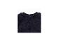 Pull douillet bleu marine avec col rond et boutons