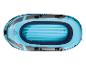 Blauw-grijze opblaasbare boot van Crivit voor watersport.