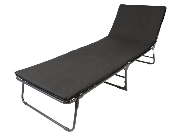 Aller en mode plein écran LIVARNO home Chaise longue en acier, pliable - Photo 1