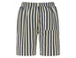 Beige korte broek met zwarte strepen