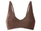 Soutien-gorge sans couture marron chocolat à fines bretelles