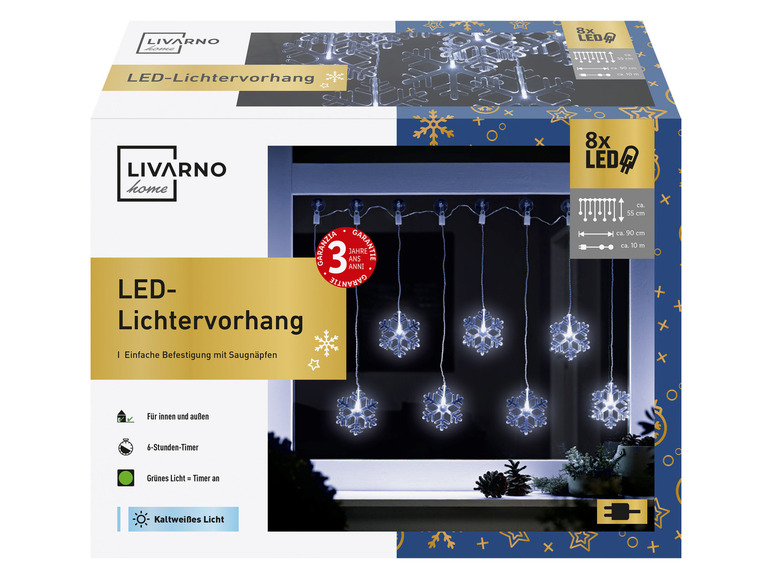 Ga naar volledige schermweergave: LIVARNO home Ledlichtgordijn - afbeelding 11