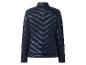 Doudoune femme bleu foncé avec motif chevrons.