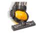 Brosse d'aspirateur Dyson avec un collecteur de poussière jaune.