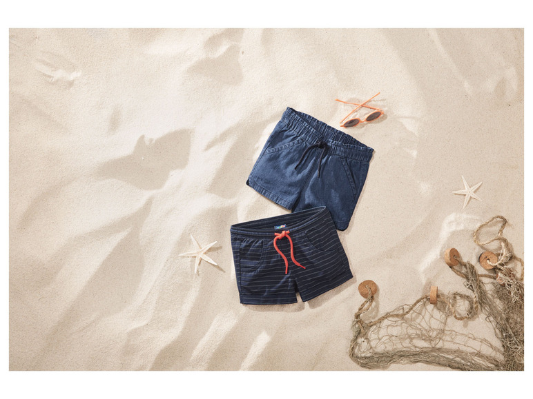 Aller en mode plein écran lupilu® Set de 2 shorts en coton - Photo 11