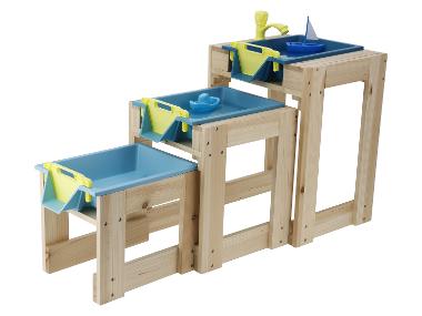lupilu® Tables de jeu d'eau en bois