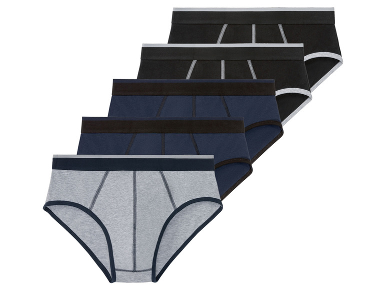Ga naar volledige schermweergave: LIVERGY® Set van 5 slips van een katoenmix - afbeelding 2