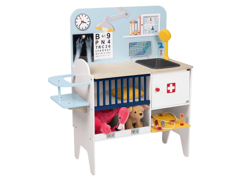 Aller en mode plein écran Playtive Cabinet médical et vétérinaire 2 en 1 en bois - Photo 3