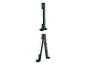 Twee groene, opvouwbare Parkside lampen.