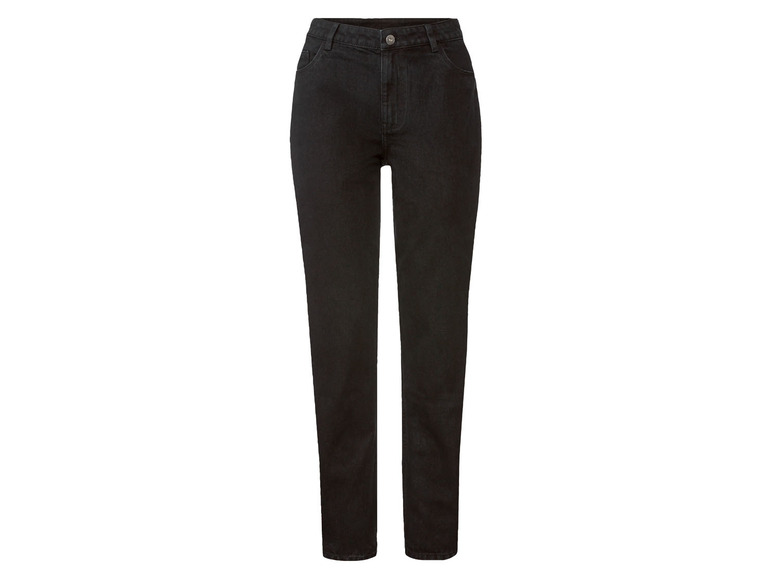 Donkerblauwe jeans voor dames.