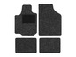 Tapis de sol de voiture noirs avec une texture en velours.