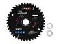 Stalen zaagblad met 40 tanden, 190 mm diameter en max. 2600 tpm.