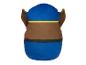 Een blauw en bruin knuffeldier met oren