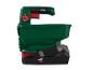Groene Parkside X 20 V Team accustrooier op een witte achtergrond.