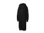 Sweat-shirt long noir à capuche avec fermeture éclair JETTE SPORT