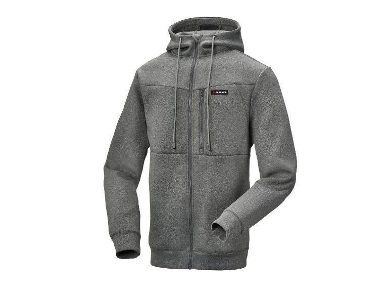 Grijze Parkside hoodie met rits.
