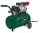 Parkside PSKO 248 B1 luchtcompressor met een groene tank en wielen