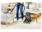 Nettoyage d'un canapé et d'un tapis avec un nettoyeur vapeur Bissell PowerWash.