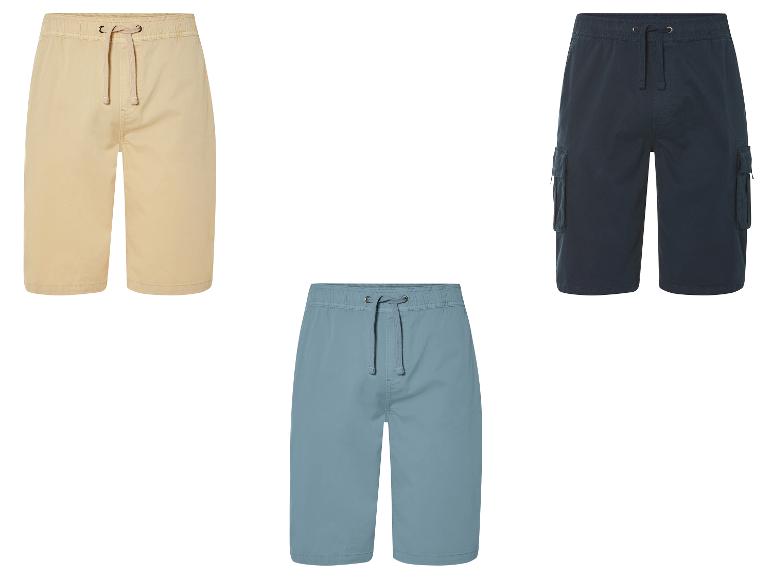 Shorts cargo et chino, beige, bleu et marine.