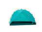 Une tente Grand Canyon turquoise, prête à être montée.