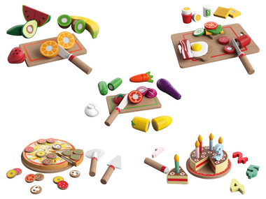 Playtive Set de nourriture en bois, avec velcro